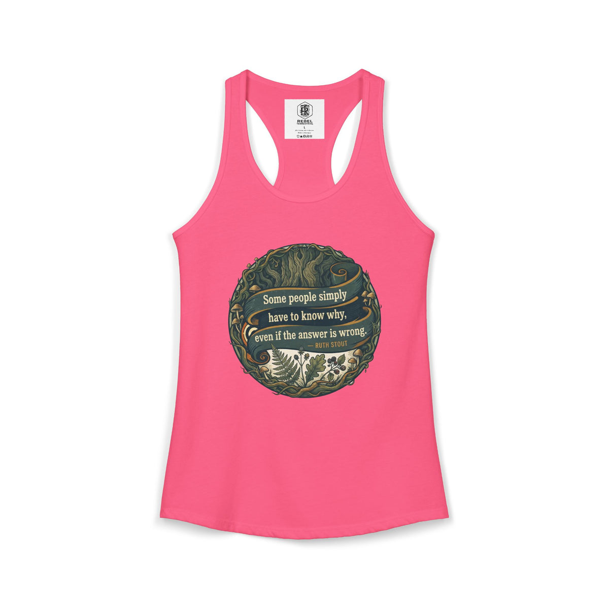 Ruth Stout Quote – Women’s Racerback Tank