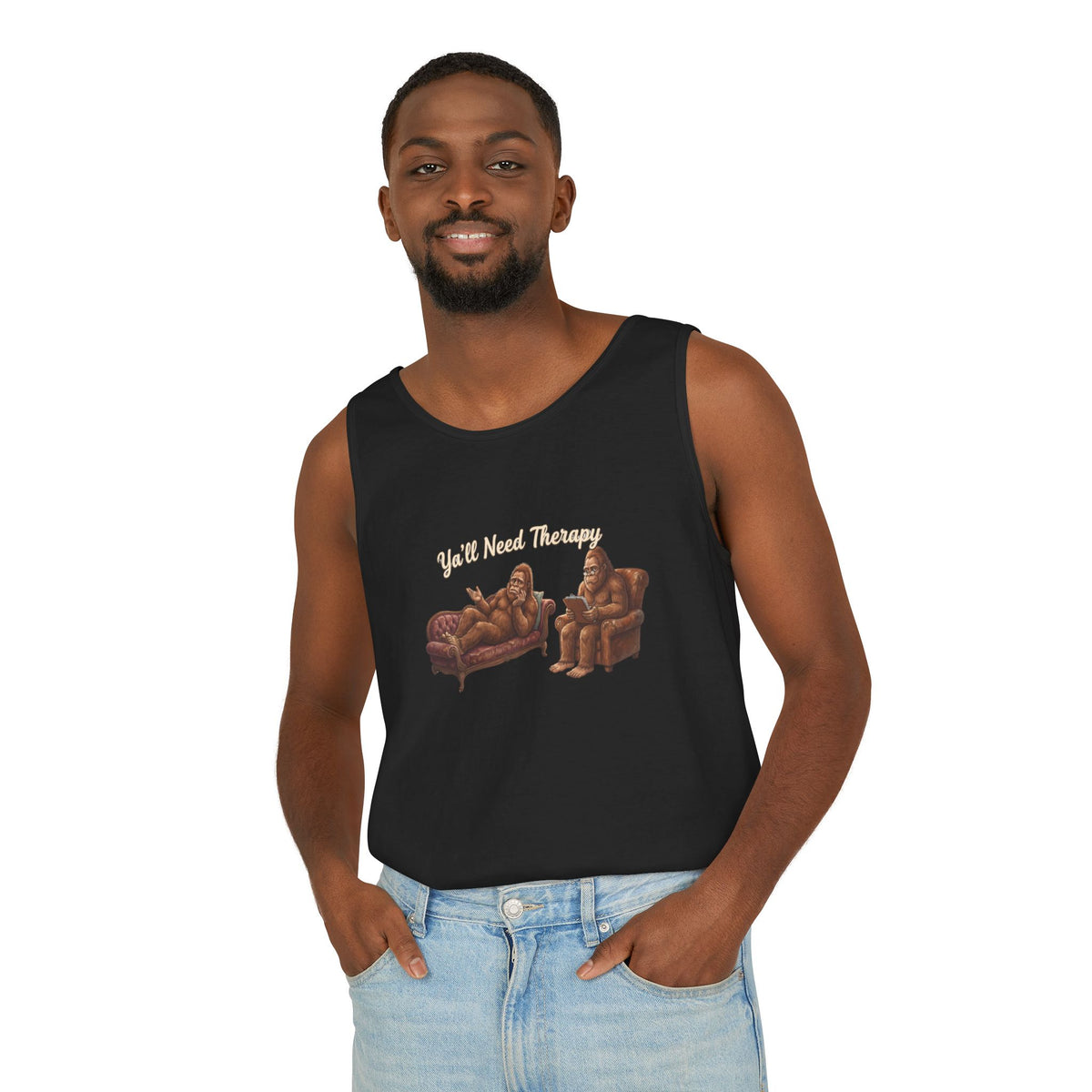 Y’all Need Therapy Bigfoot Tank Top