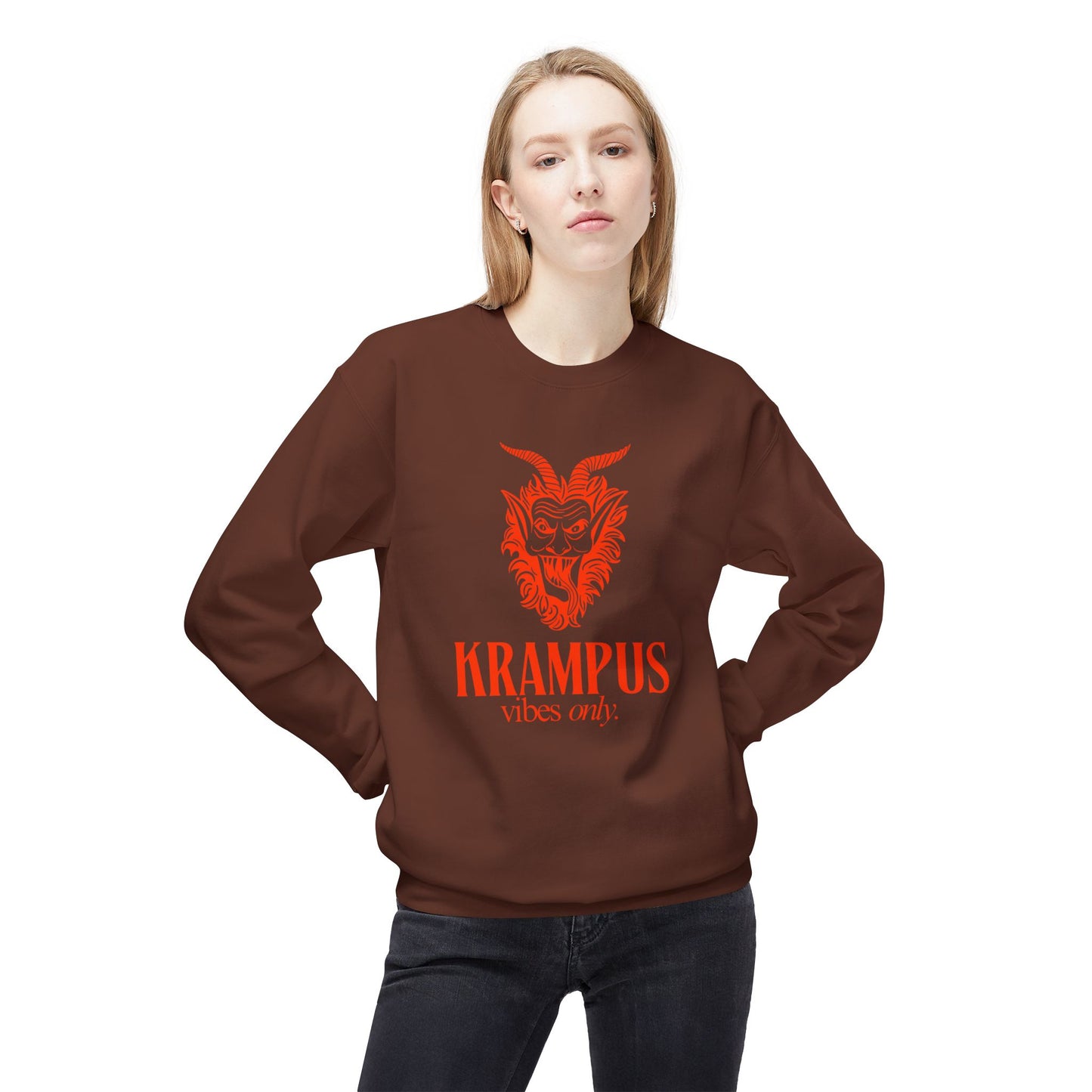 KRAMPUS Vibes Only Vintage Crewneck Sweatshirt