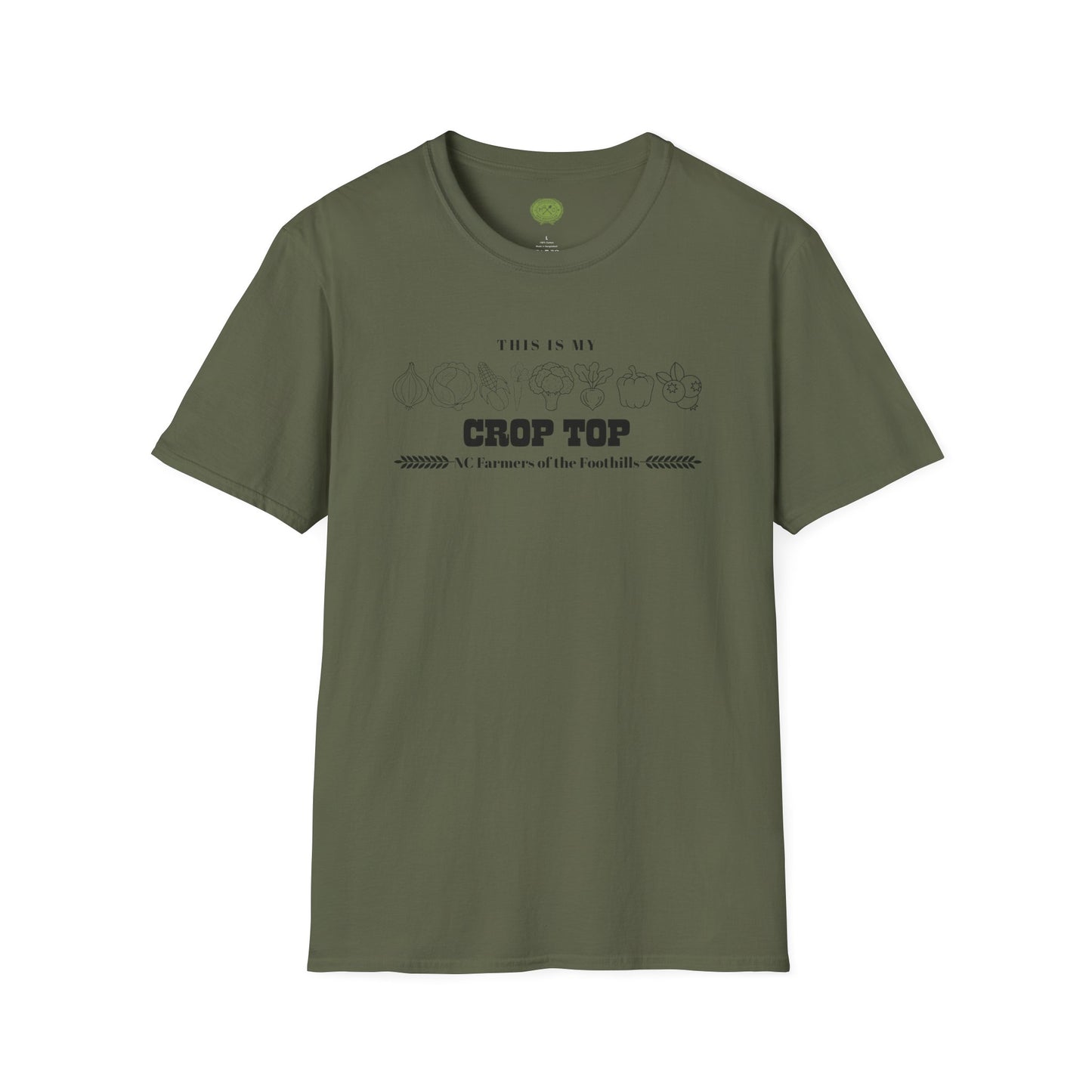 NC Farmers of the Foothills "This Is My Crop Top" Graphic T-Shirt