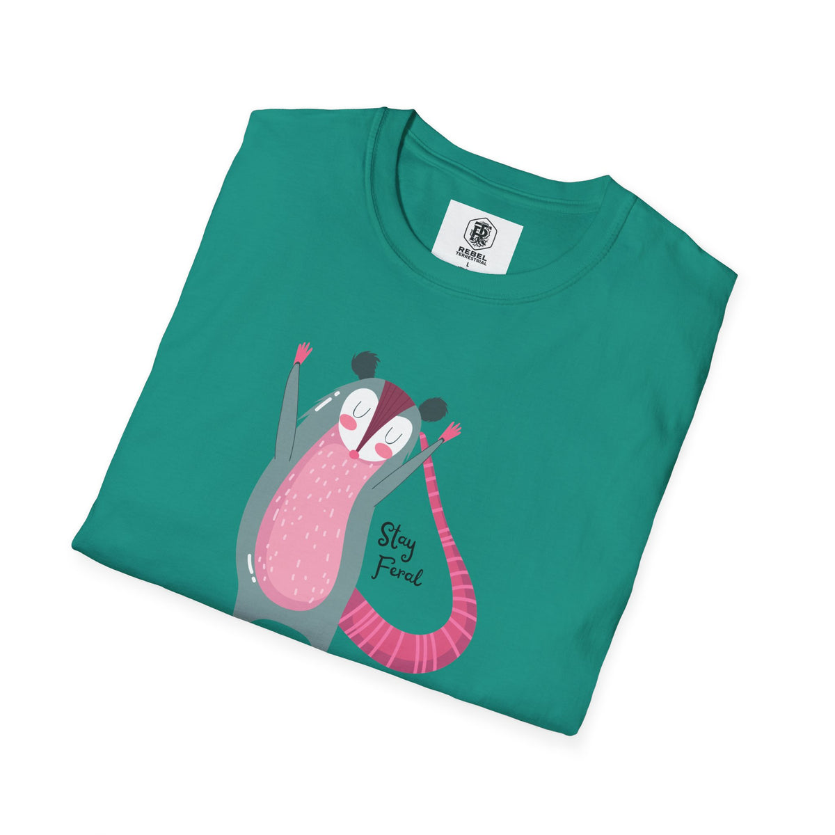Stay Feral – Happy Possum T-Shirt