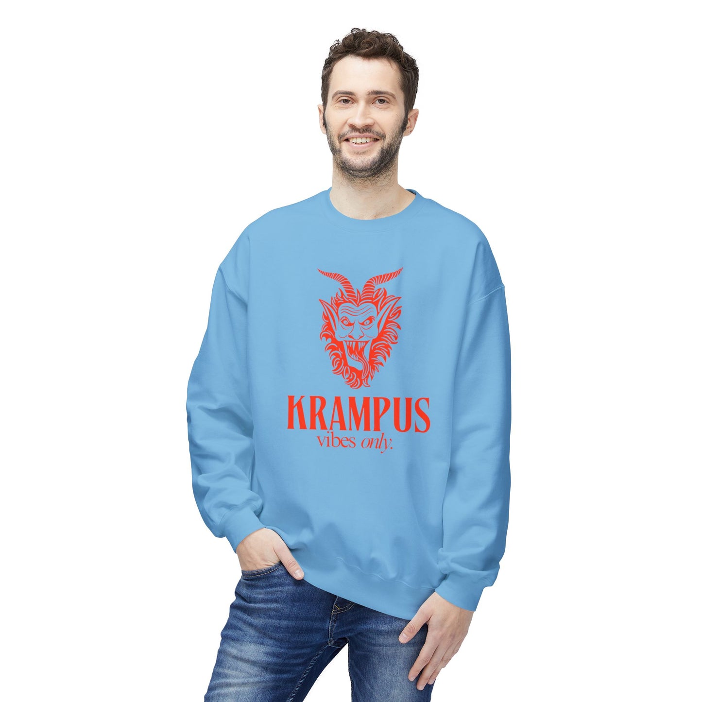 KRAMPUS Vibes Only Vintage Crewneck Sweatshirt