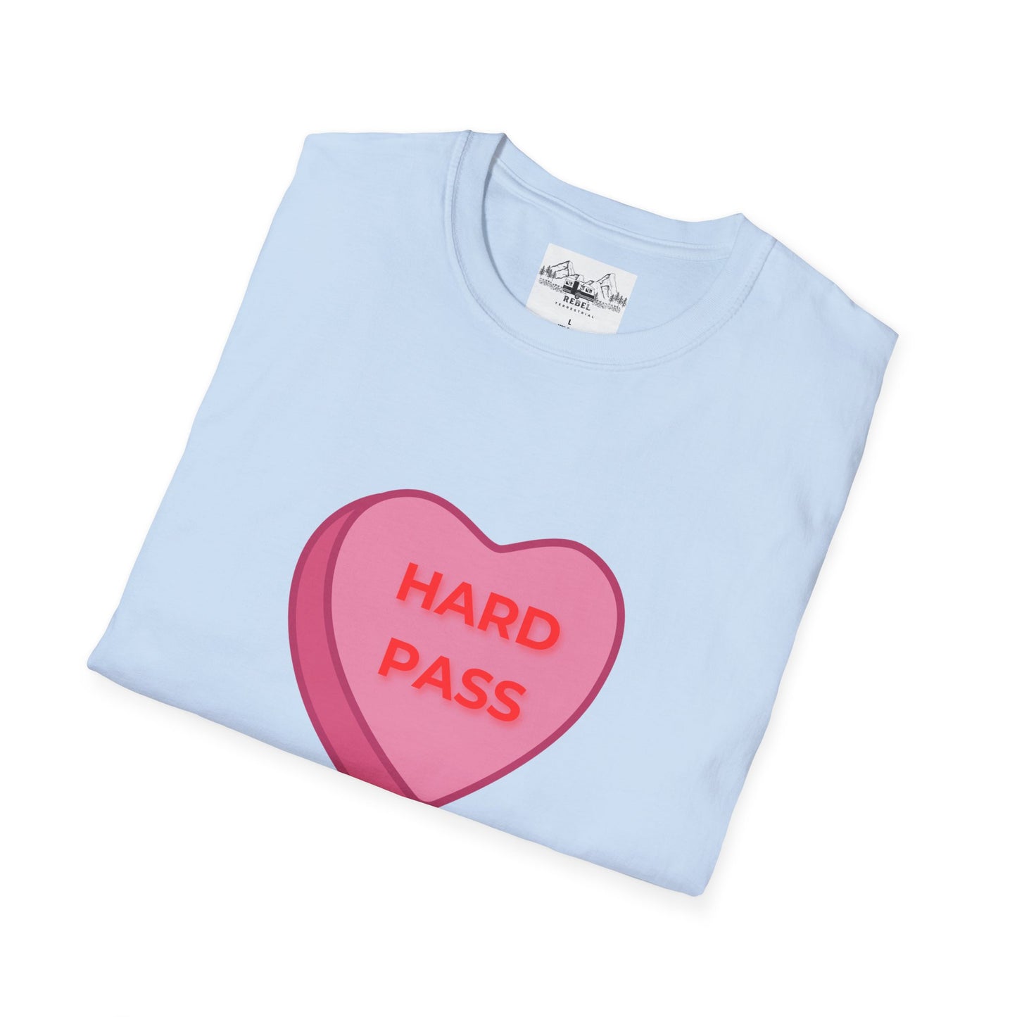 Hard Pass Candy Heart Crew Neck Tee