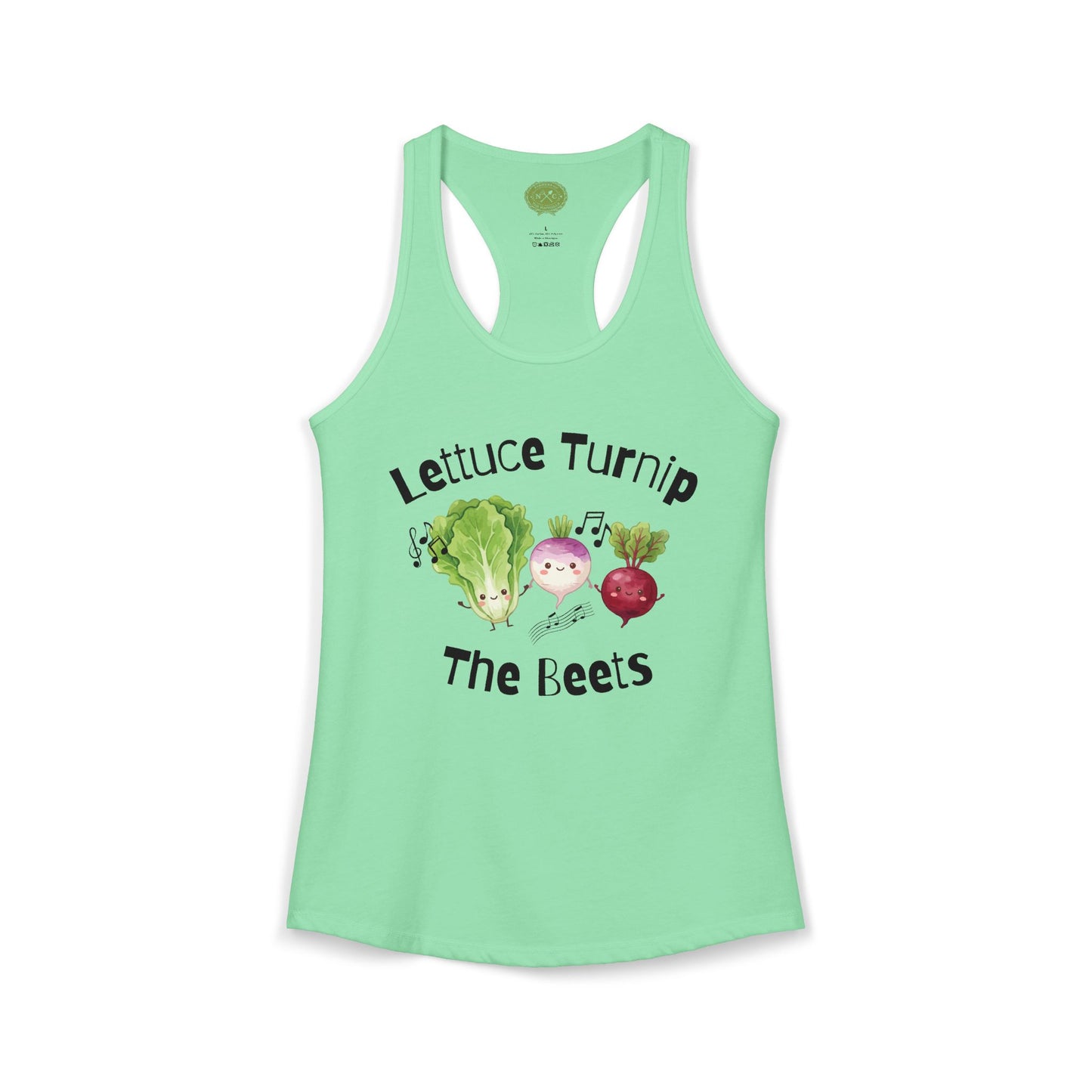 NC Farmers of the Foothills "Lettuce, Turnip the Beets" Racerback Tank Top