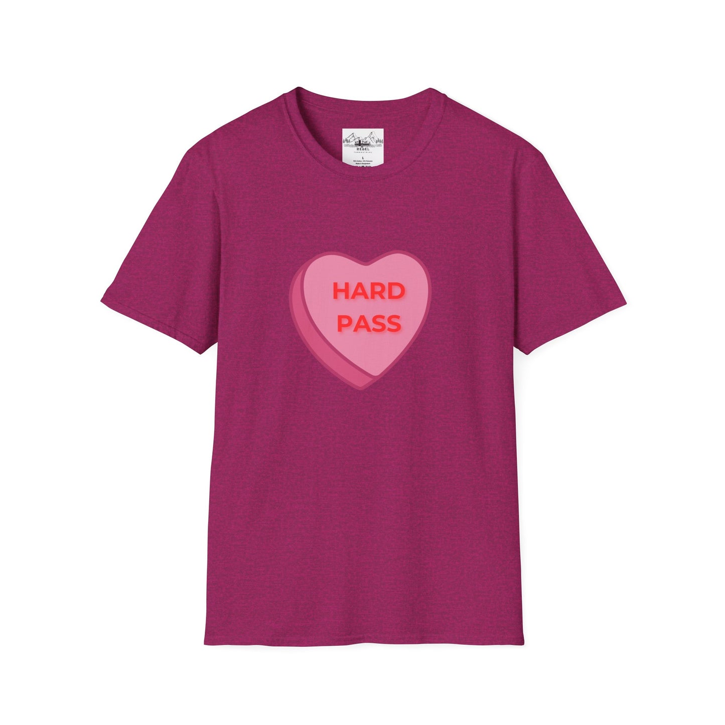 Hard Pass Candy Heart Crew Neck Tee