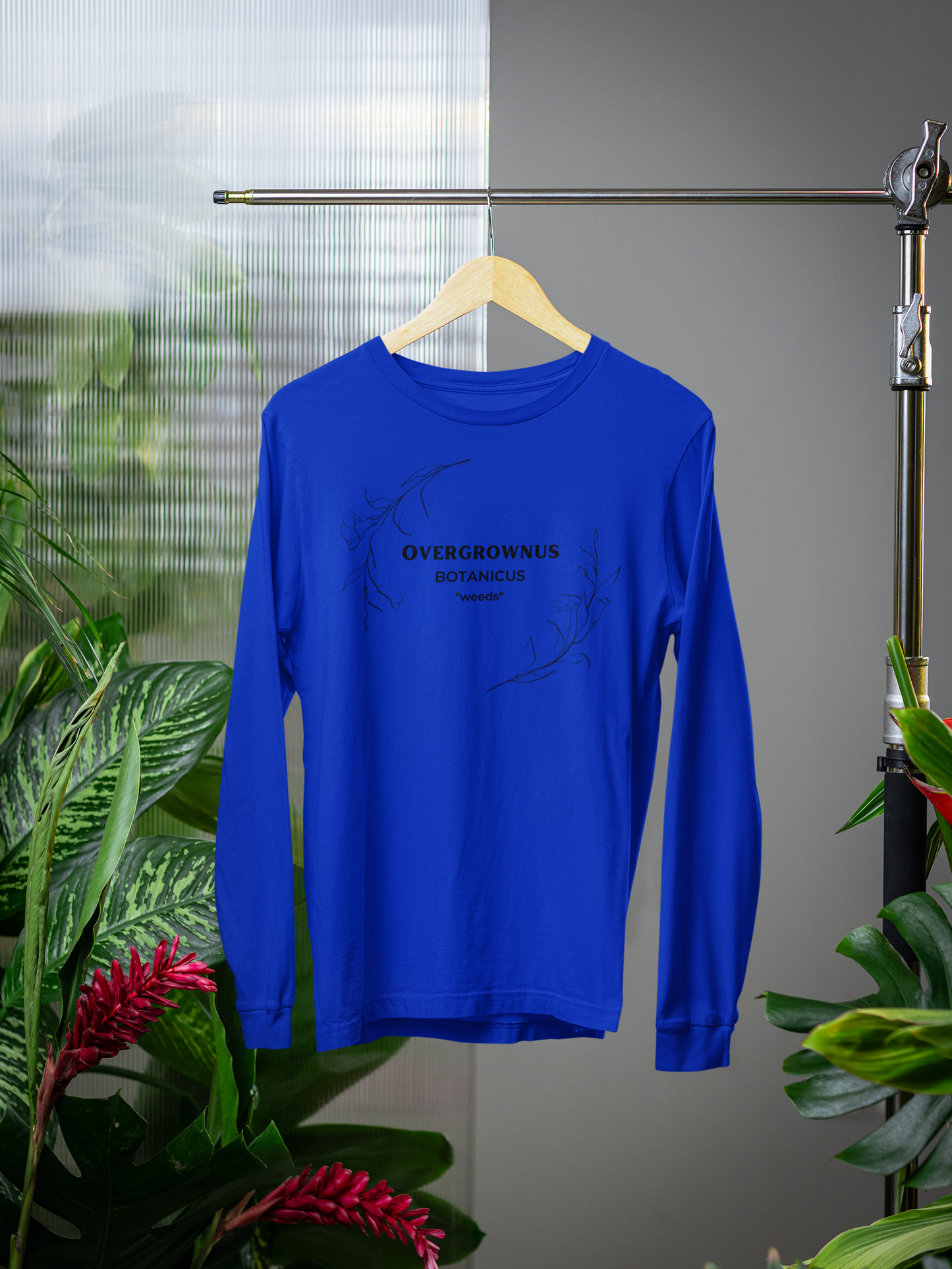 Botanics Long Sleeve Tee - Overgrownus Design for Nature Lovers