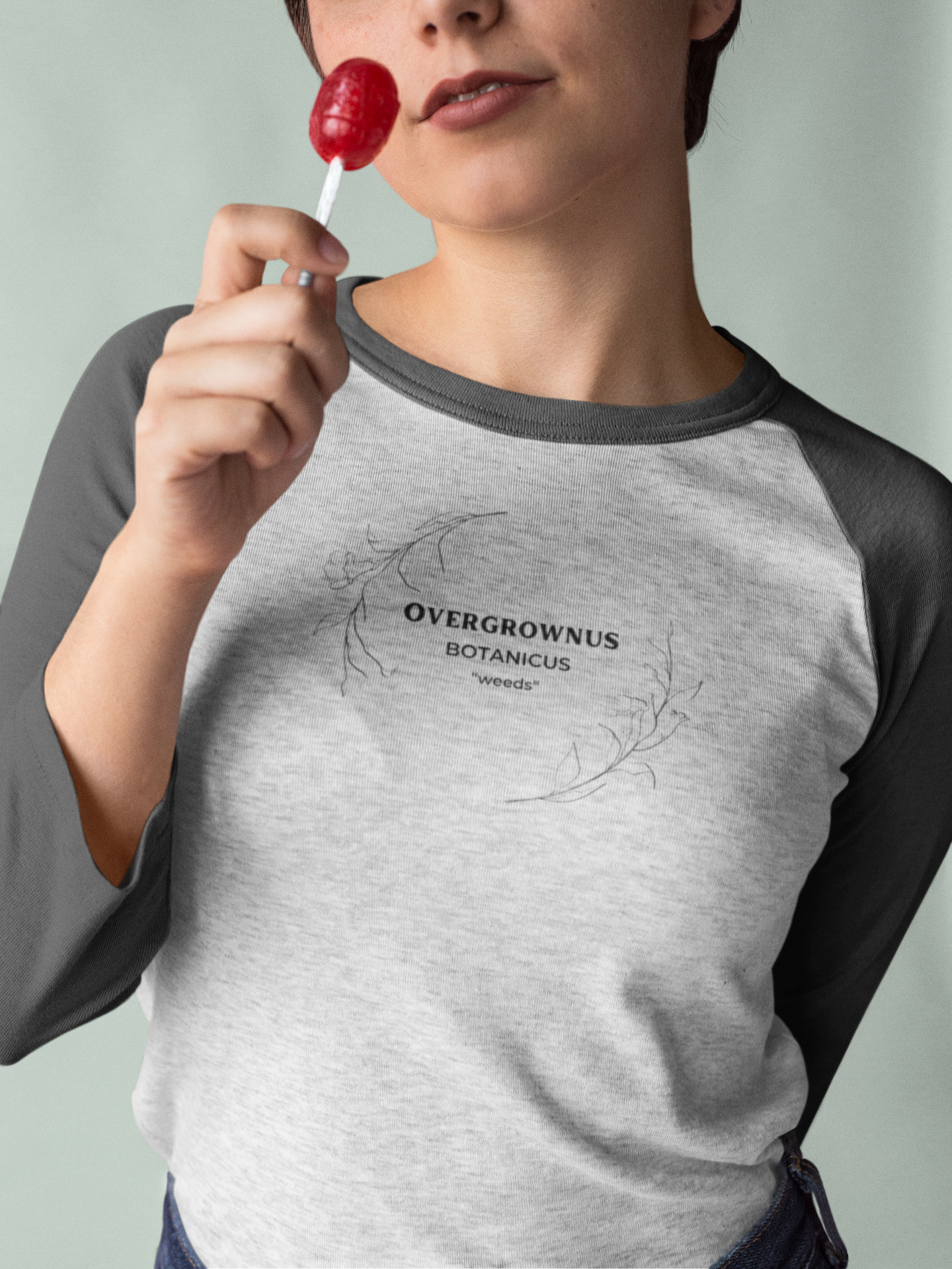 Overgrownus;Botanicus – 3/4 Sleeve Baseball Tee