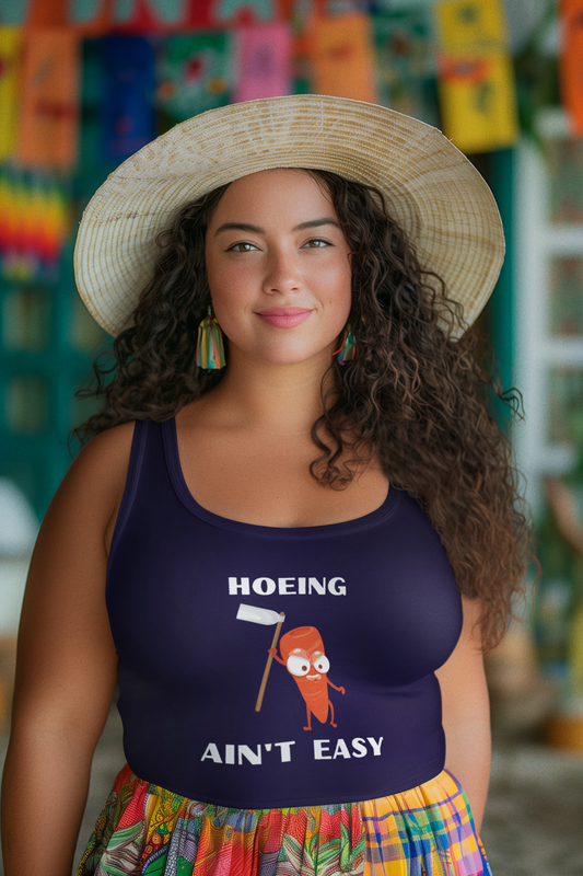 Hoeing Ain’t Easy – Women’s Racerback Tank