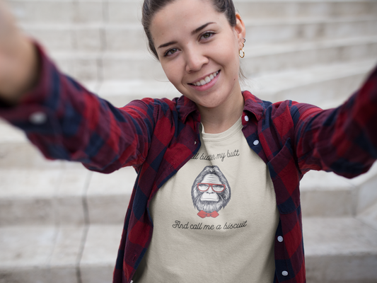Well Butter My Butt and Call Me a Biscuit – Bigfoot T-Shirt | Unisex Softstyle Tee