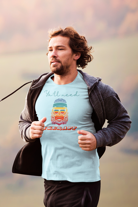 Y’all Need Therapy – Rainbow Bigfoot T-Shirt | Unisex Softstyle Tee