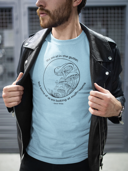We Are All in the Gutter, But Some of Us Are Looking at Mushrooms – Unisex Softstyle T-Shirt