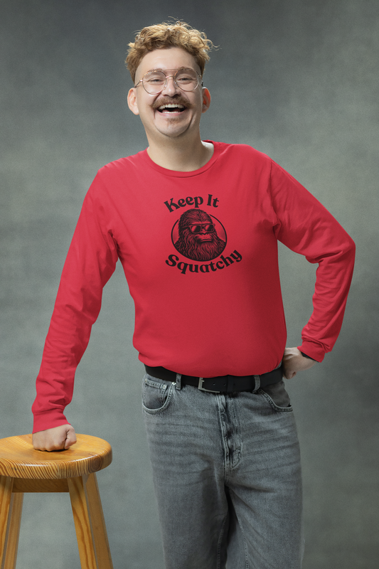Keep It Squatchy | Bigfoot Long Sleeve Unisex Ultra Cotton Tee