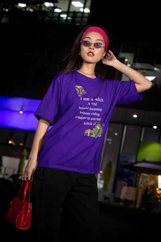 The Real Witch Cauldron & Broom Unisex T-Shirt