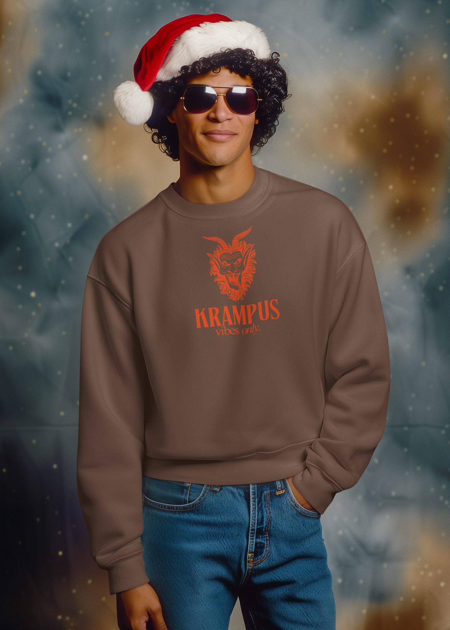 KRAMPUS Vibes Only Vintage Crewneck Sweatshirt