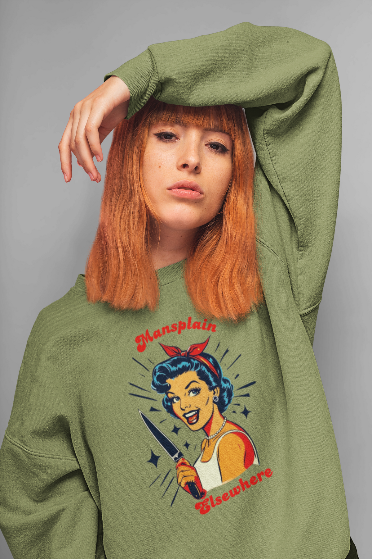 Mansplain Elsewhere Crewneck Sweatshirt