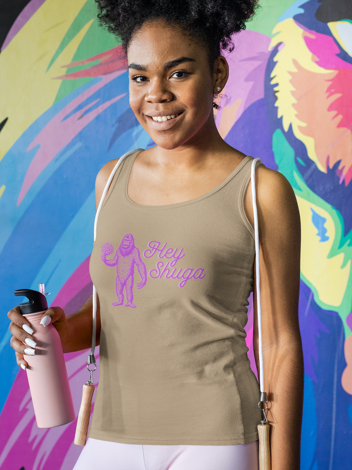 Hey Shuga Bigfoot Unisex Tank Top