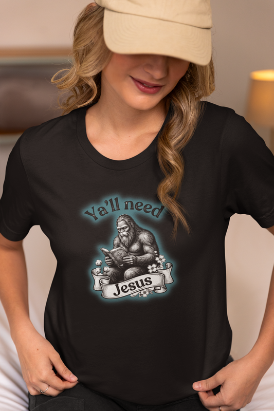 Y’all Need Jesus Bigfoot Unisex Softstyle T-Shirt