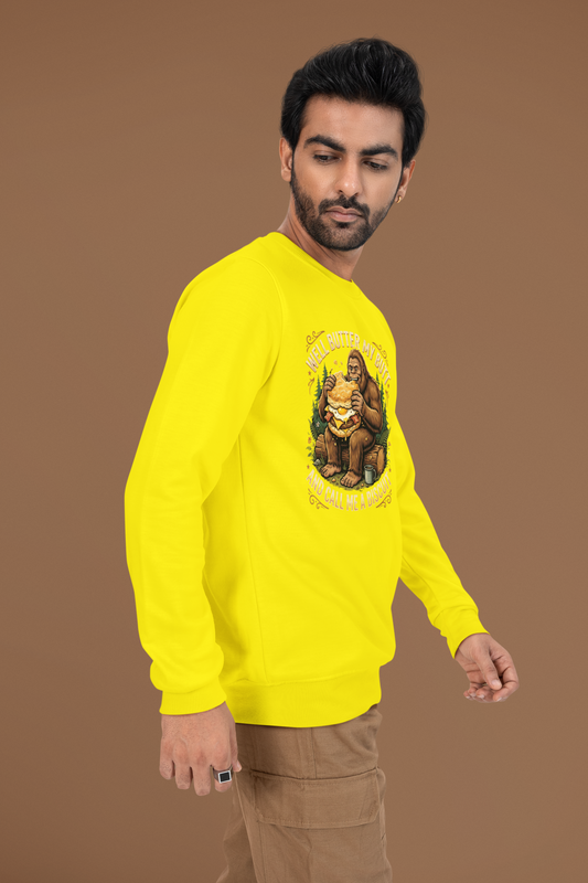 Well Butter My Butt and Call Me a Biscuit Bigfoot Long Sleeve Tee