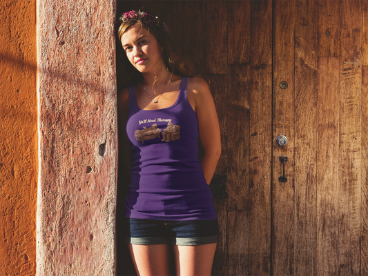 Y’all Need Therapy Bigfoot Women's Racerback Tank