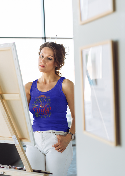 Don’t Be Ugly Southern Saying Women's Racerback Tank