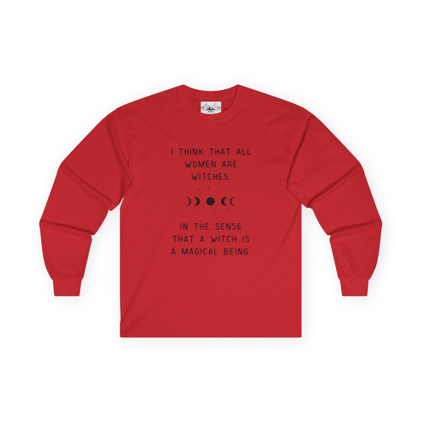 Empowered Witch Long-Sleeve Tee - Phases of the Moon