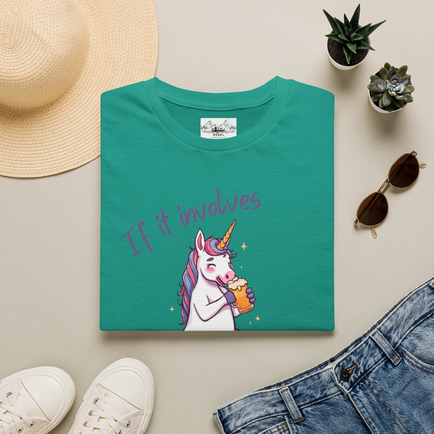 Unicorns & Drinking Graphic Tee
