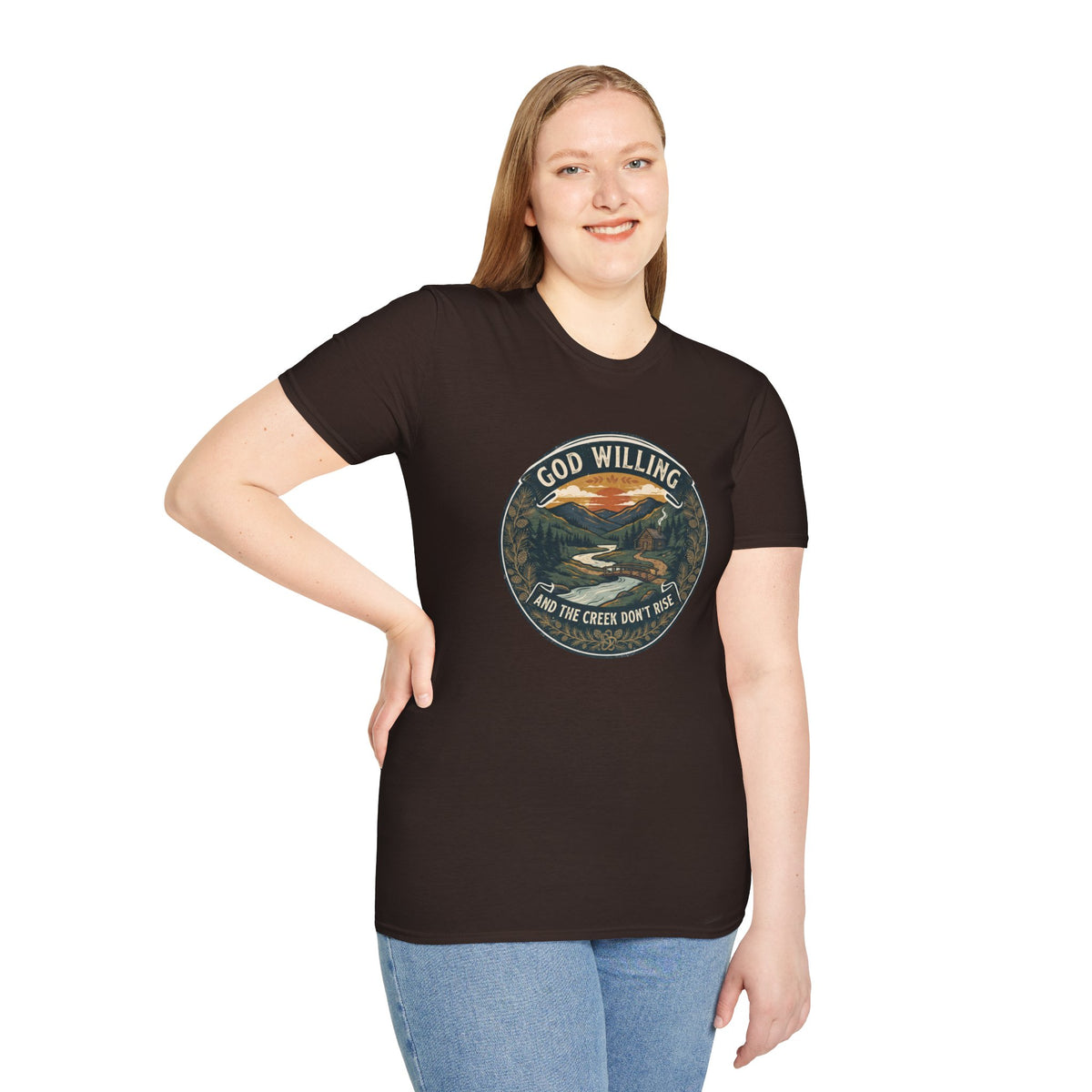 Creek Don't Rise Appalachian Motto T-Shirt