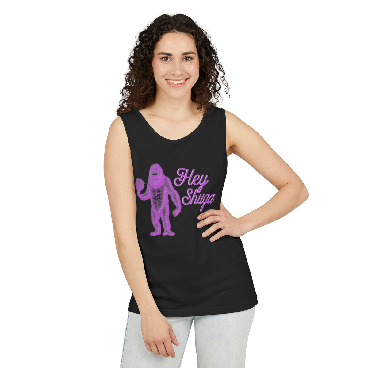 Hey Shuga Bigfoot Unisex Tank Top