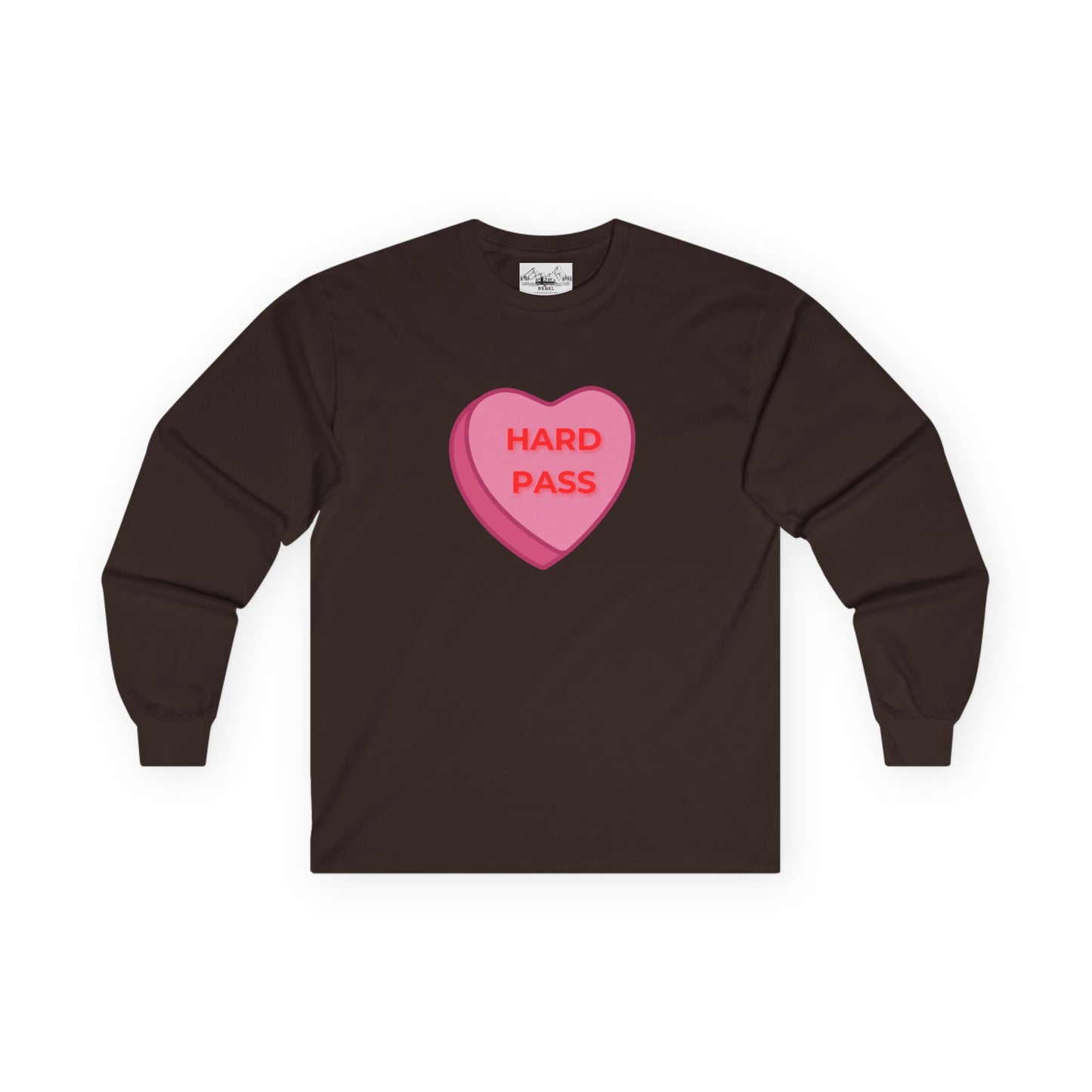 Hard Pass Candy Heart Long Sleeve Tee
