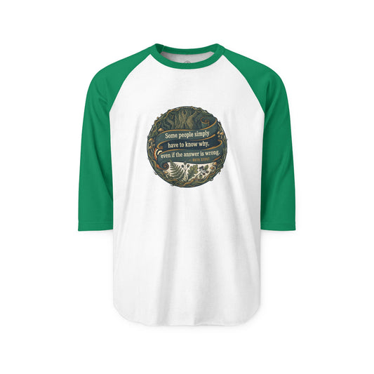 Ruth Stout Quote – 3/4 Sleeve Raglan Tee