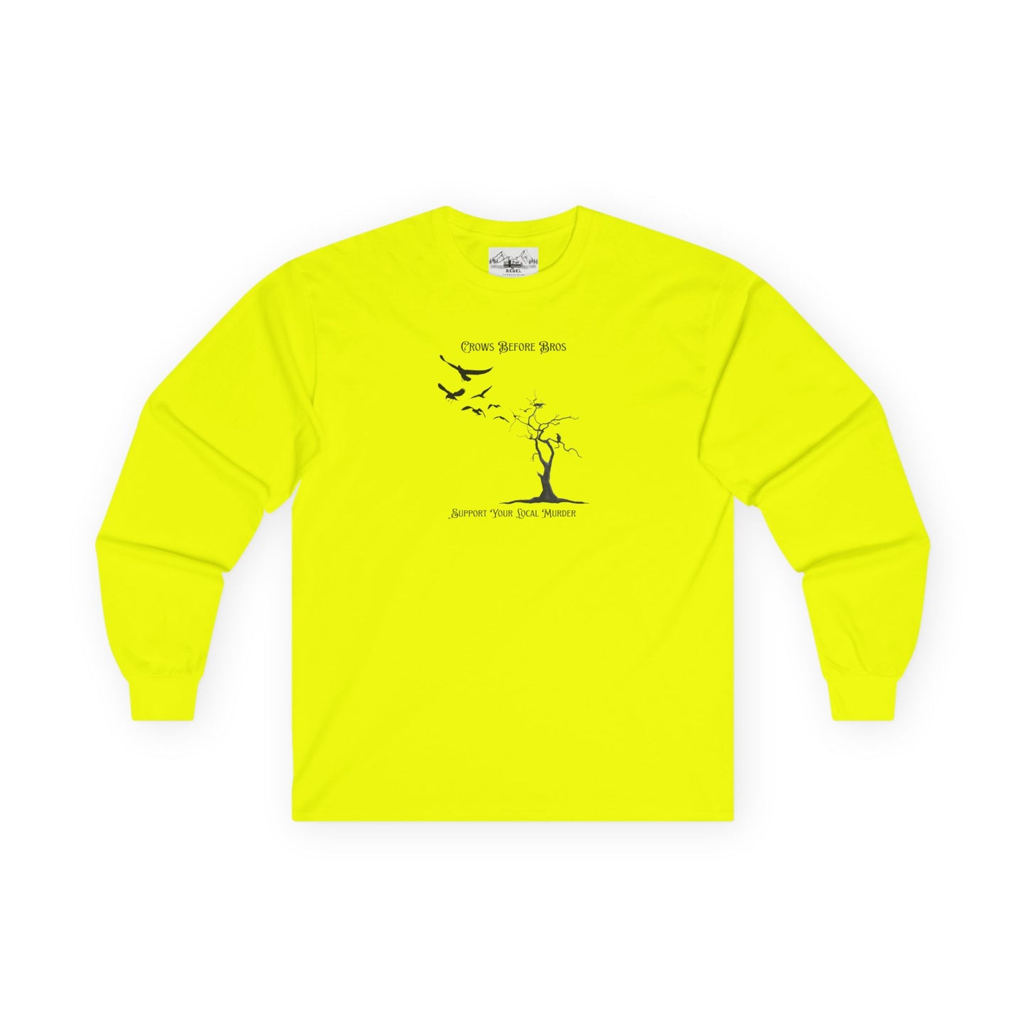 "Crows Before Bros" Unisex Ultra Cotton Long Sleeve Tee