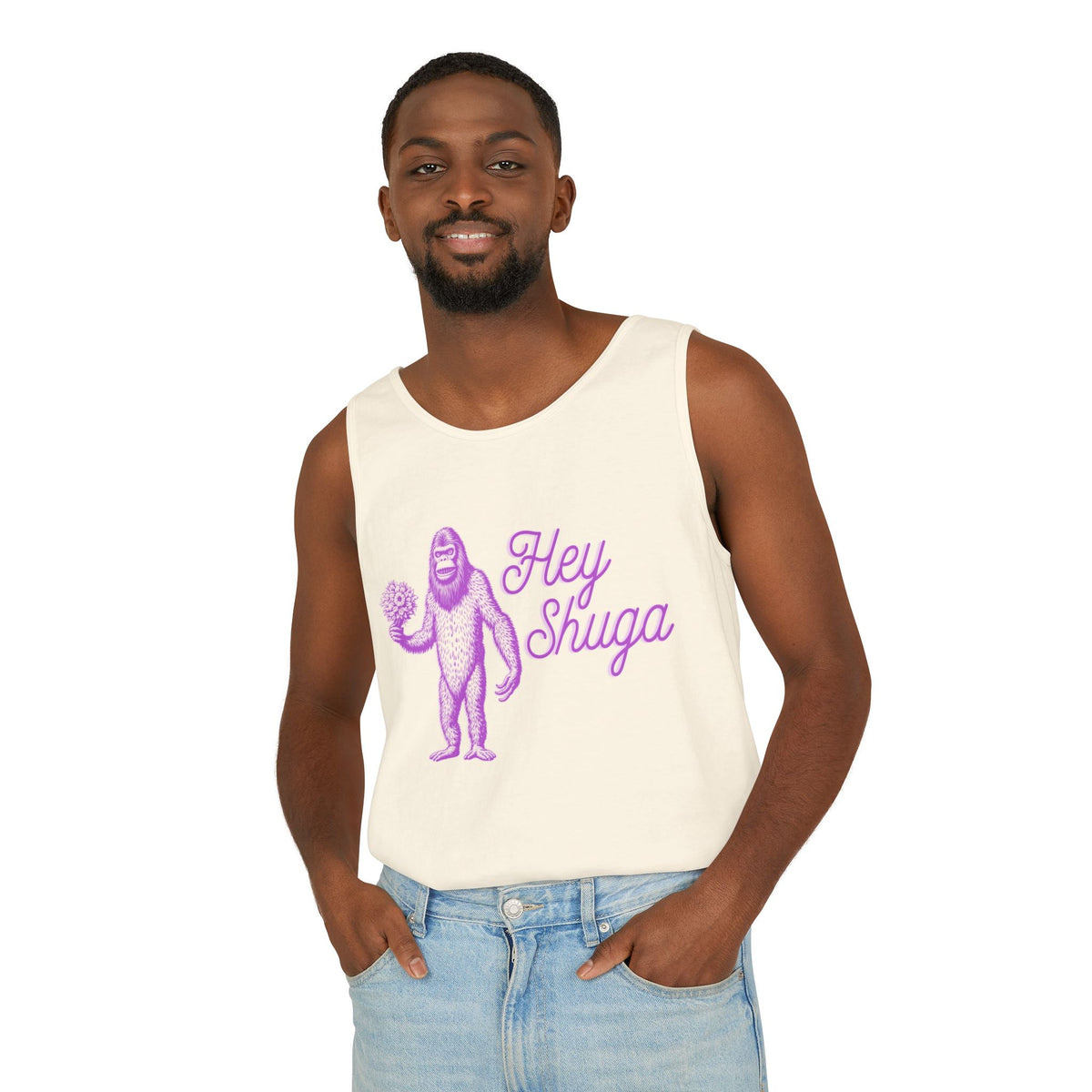 Hey Shuga Bigfoot Unisex Tank Top