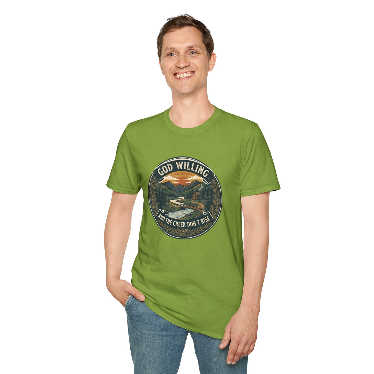 Creek Don't Rise Appalachian Motto T-Shirt