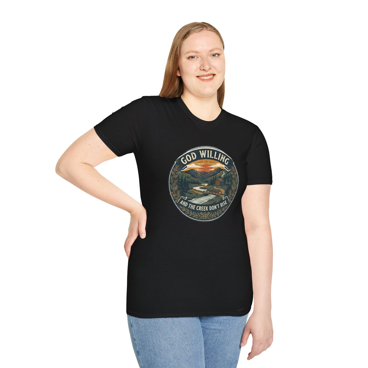 Creek Don't Rise Appalachian Motto T-Shirt