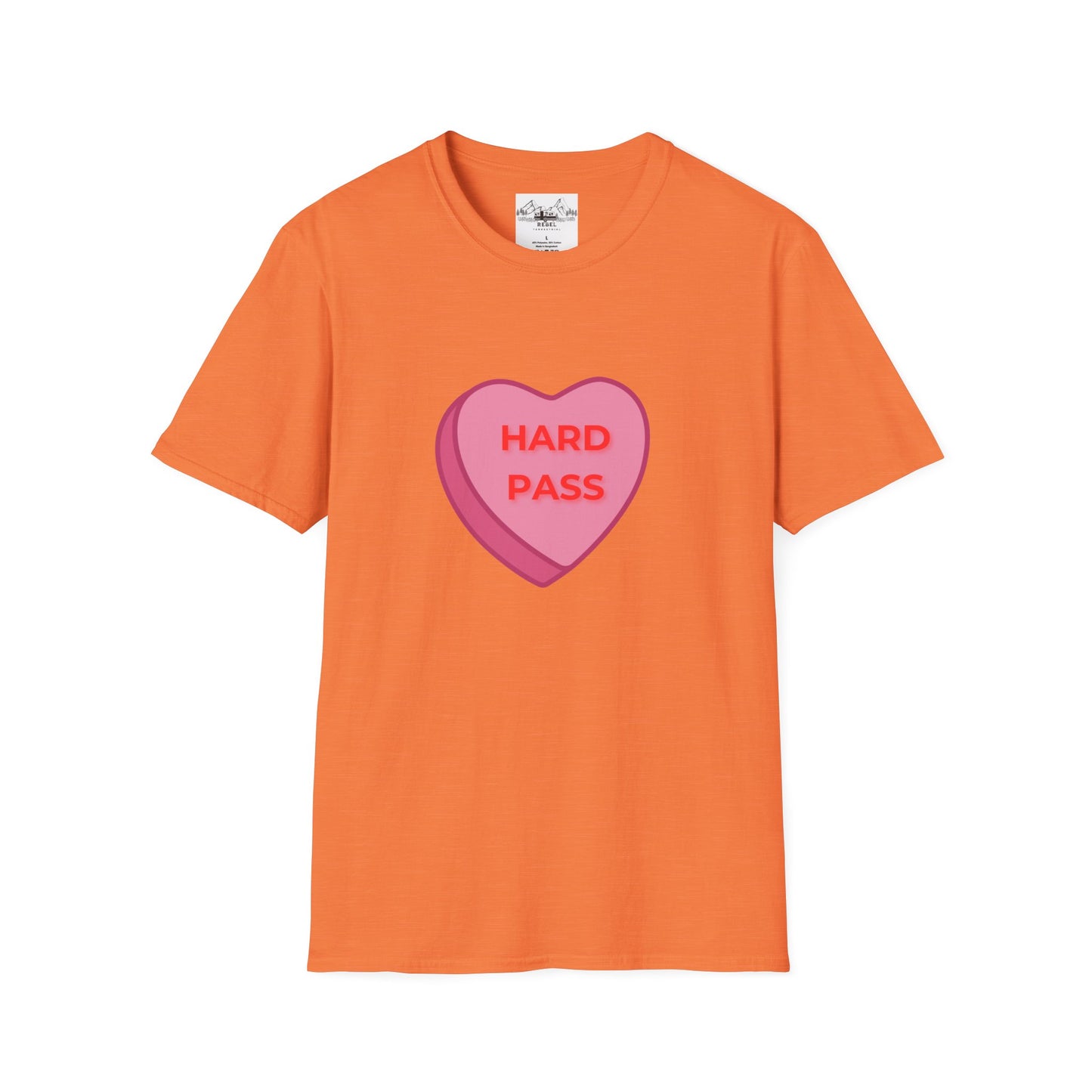 Hard Pass Candy Heart Crew Neck Tee