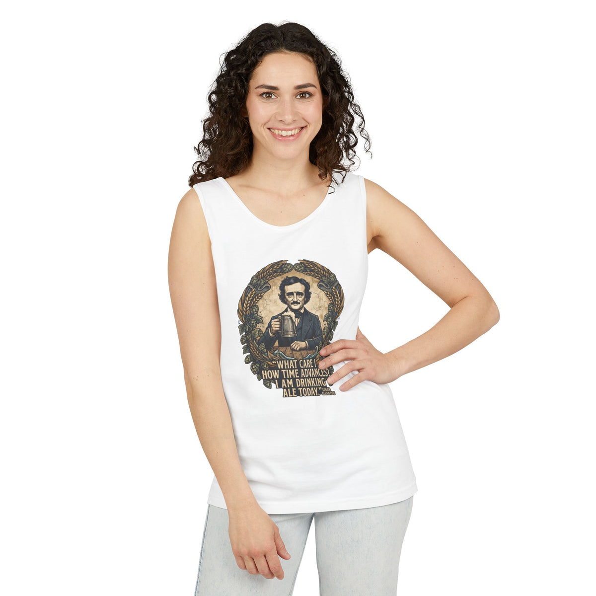 I Am Drinking Ale Today Edgar Allan Poe Tank Top