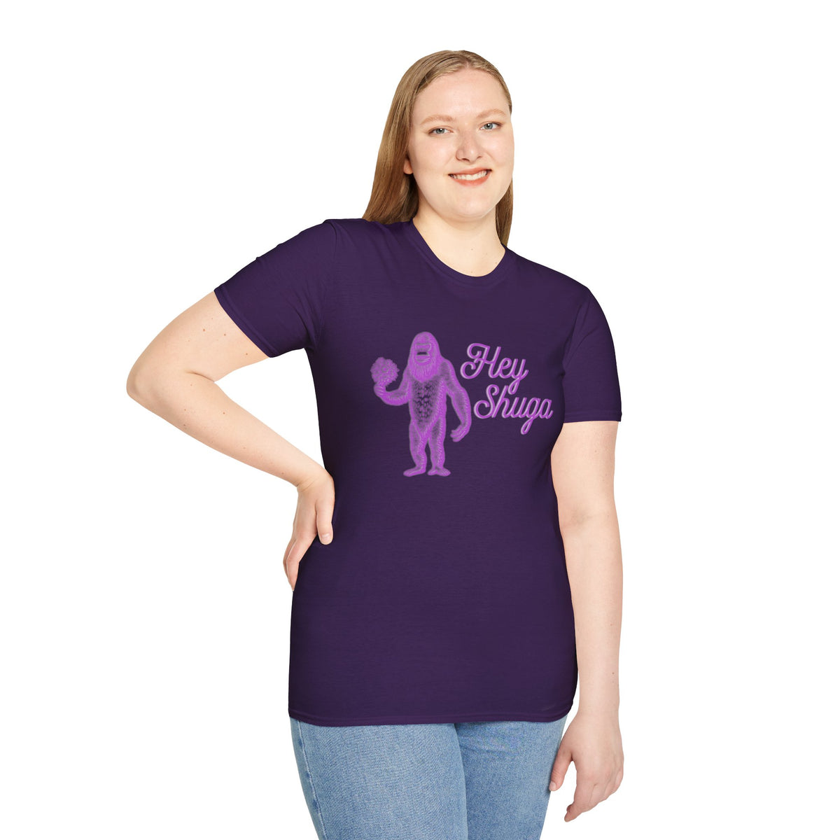 Hey Shuga Bigfoot Unisex Softstyle T-Shirt
