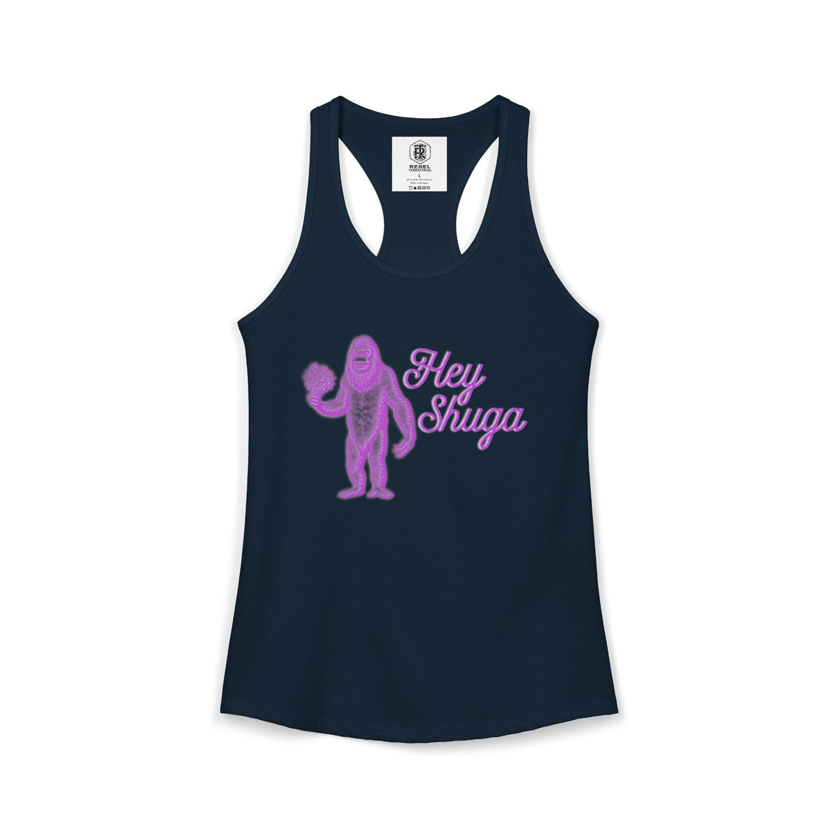 Hey Shuga Bigfoot Women’s Racerback Tank Top