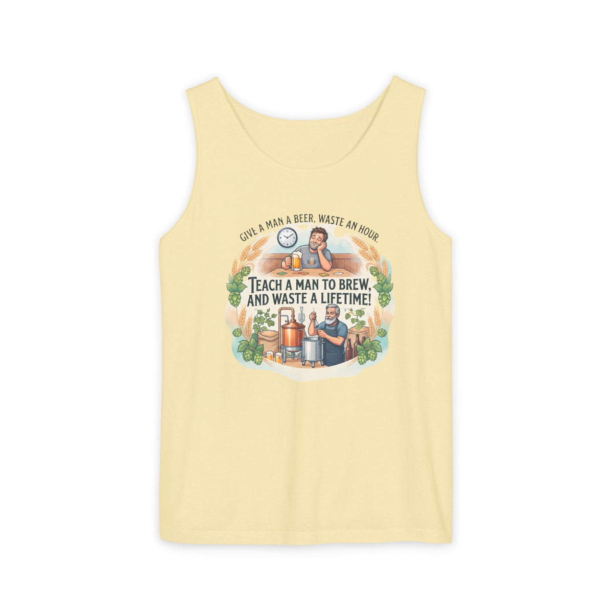 Teach a Man to Brew Beer Tank Top