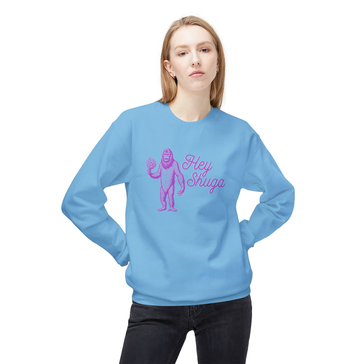 Hey Shuga Bigfoot Crewneck Sweatshirt