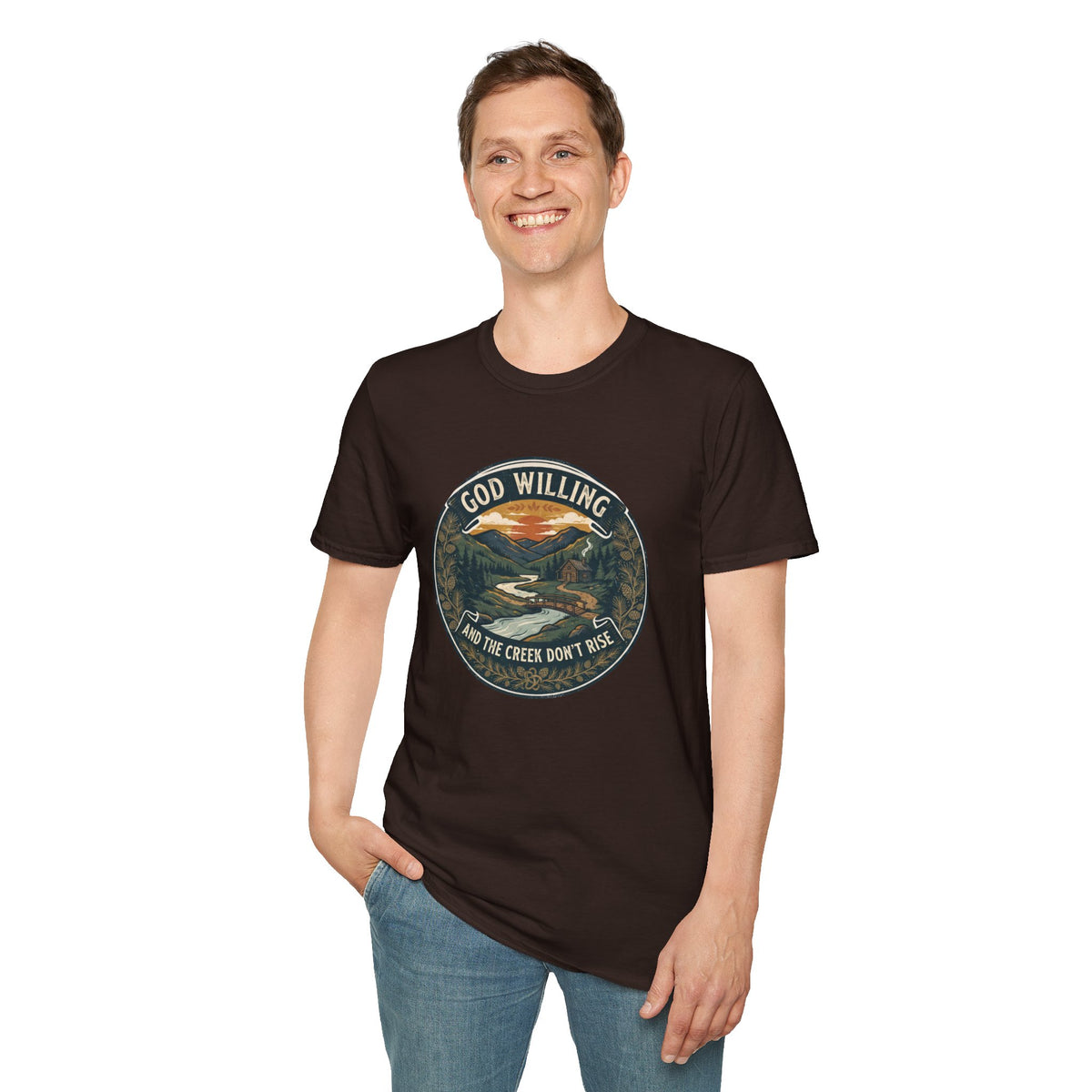 Creek Don't Rise Appalachian Motto T-Shirt