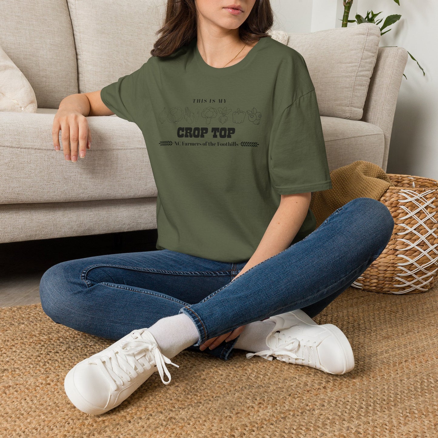 NC Farmers of the Foothills "This Is My Crop Top" Graphic T-Shirt