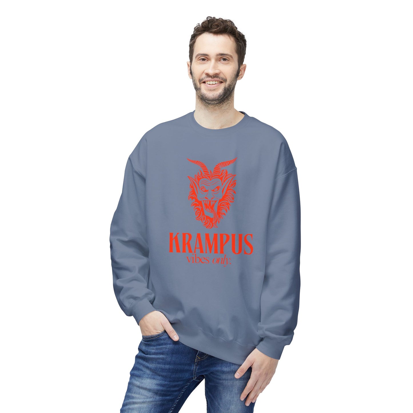 KRAMPUS Vibes Only Vintage Crewneck Sweatshirt