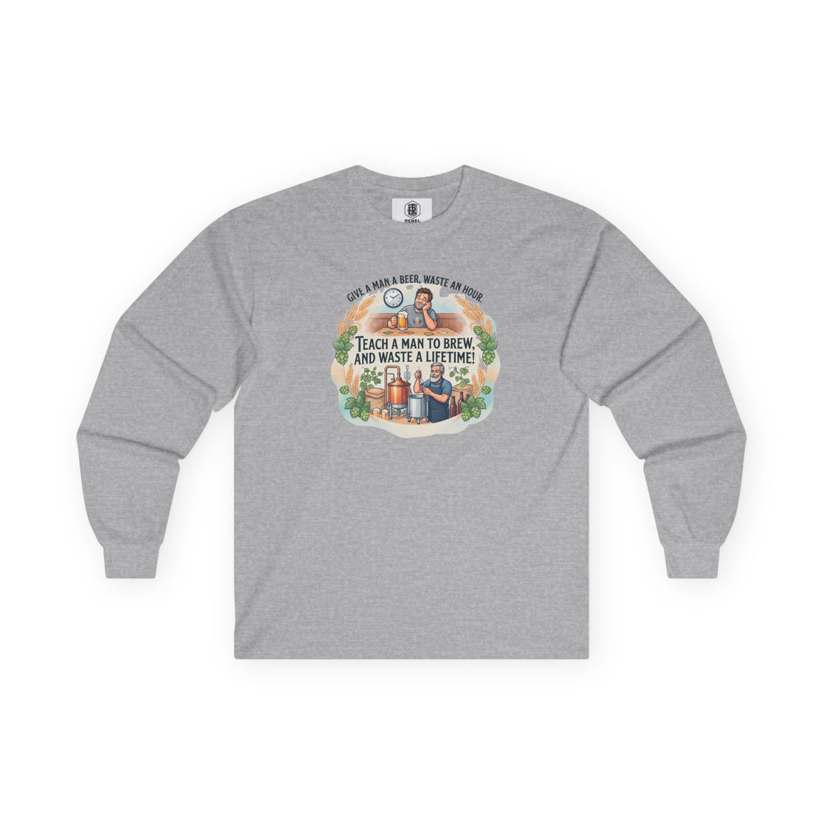 Teach a Man to Brew Long Sleeve Tee