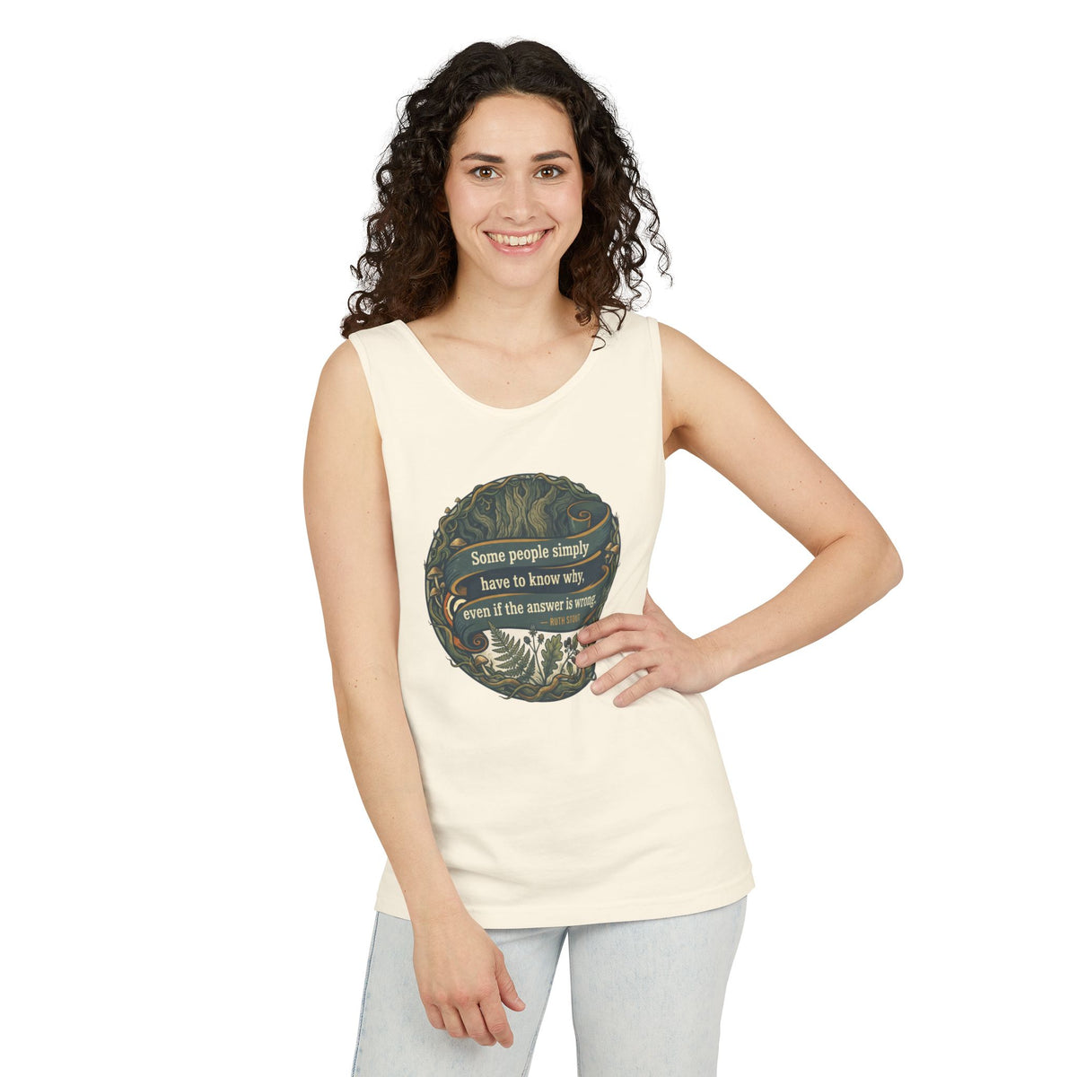 Ruth Stout Quote – Unisex Jersey Tank