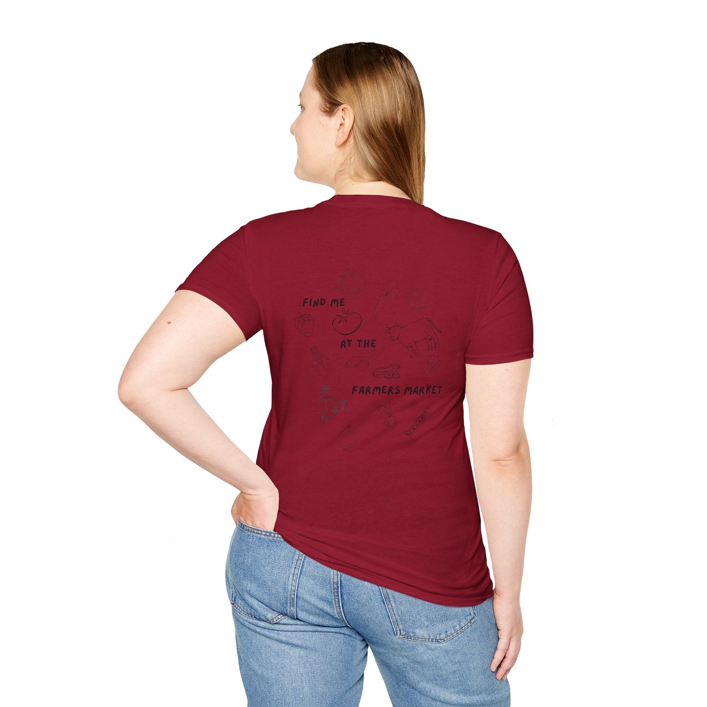 NC Farmers of the Foothills "Find Me at the Farmers Market" Graphic T-Shirt