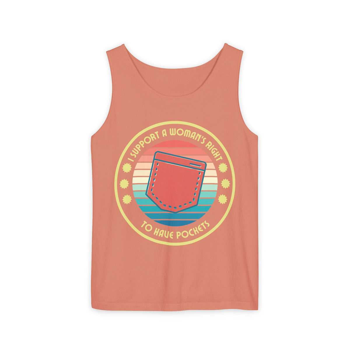 I Support a Woman’s Right to Have Pockets – Unisex Jersey Tank