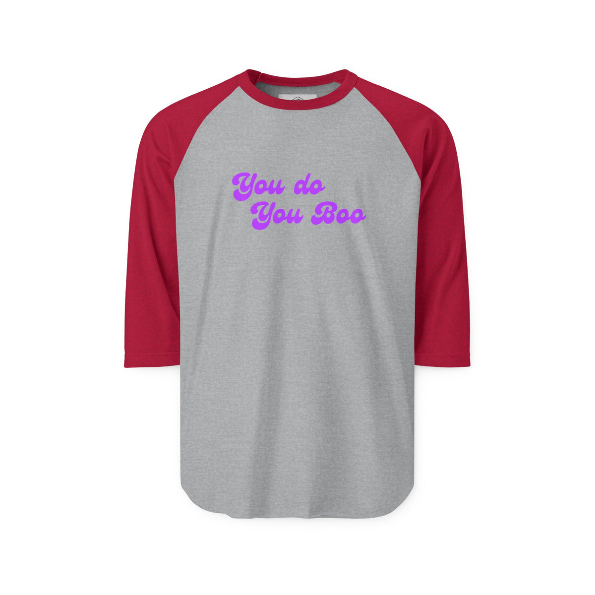 Raglan Shirt — "You Do You Boo" Retro Script 3/4 Sleeve Baseball Tee