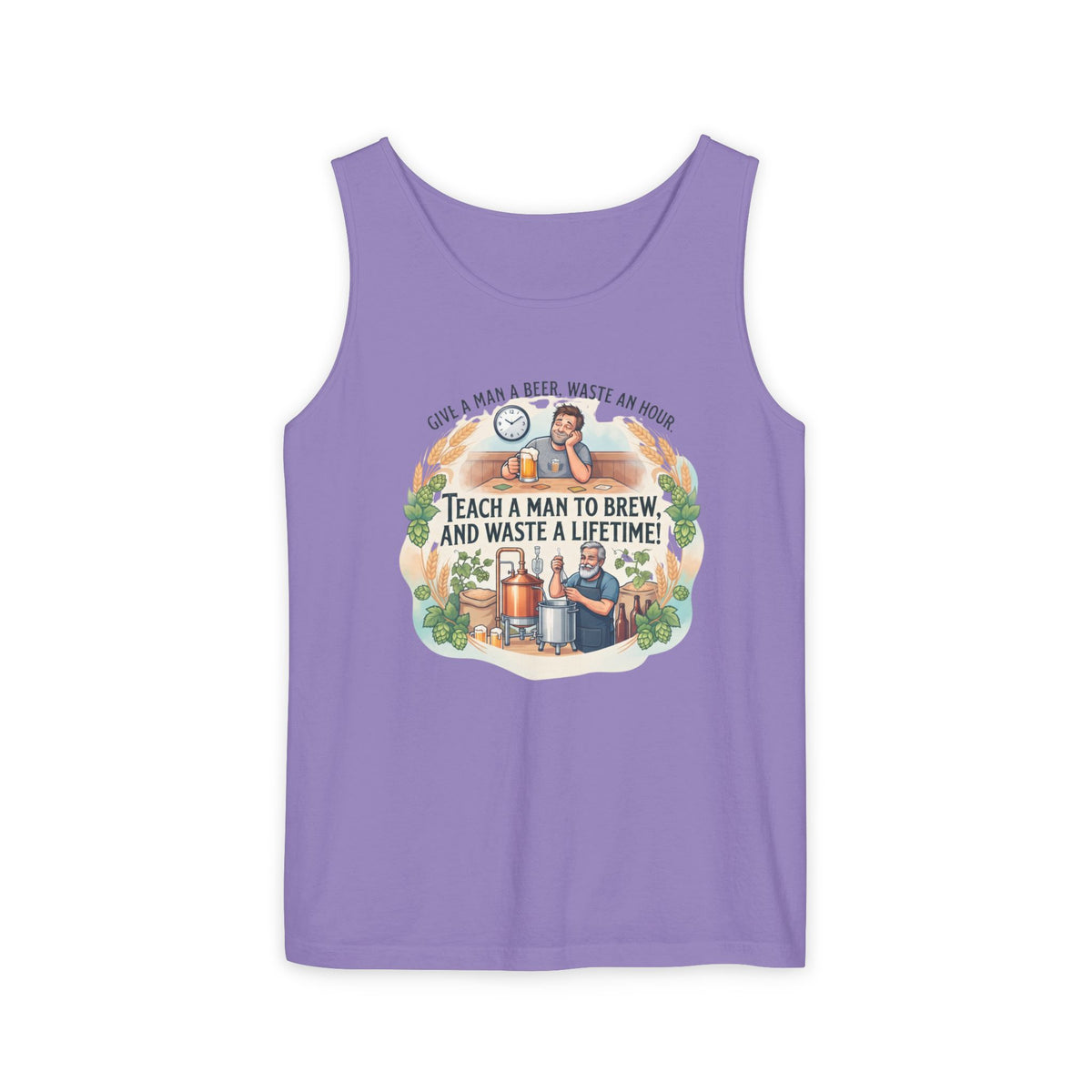 Teach a Man to Brew Beer Tank Top