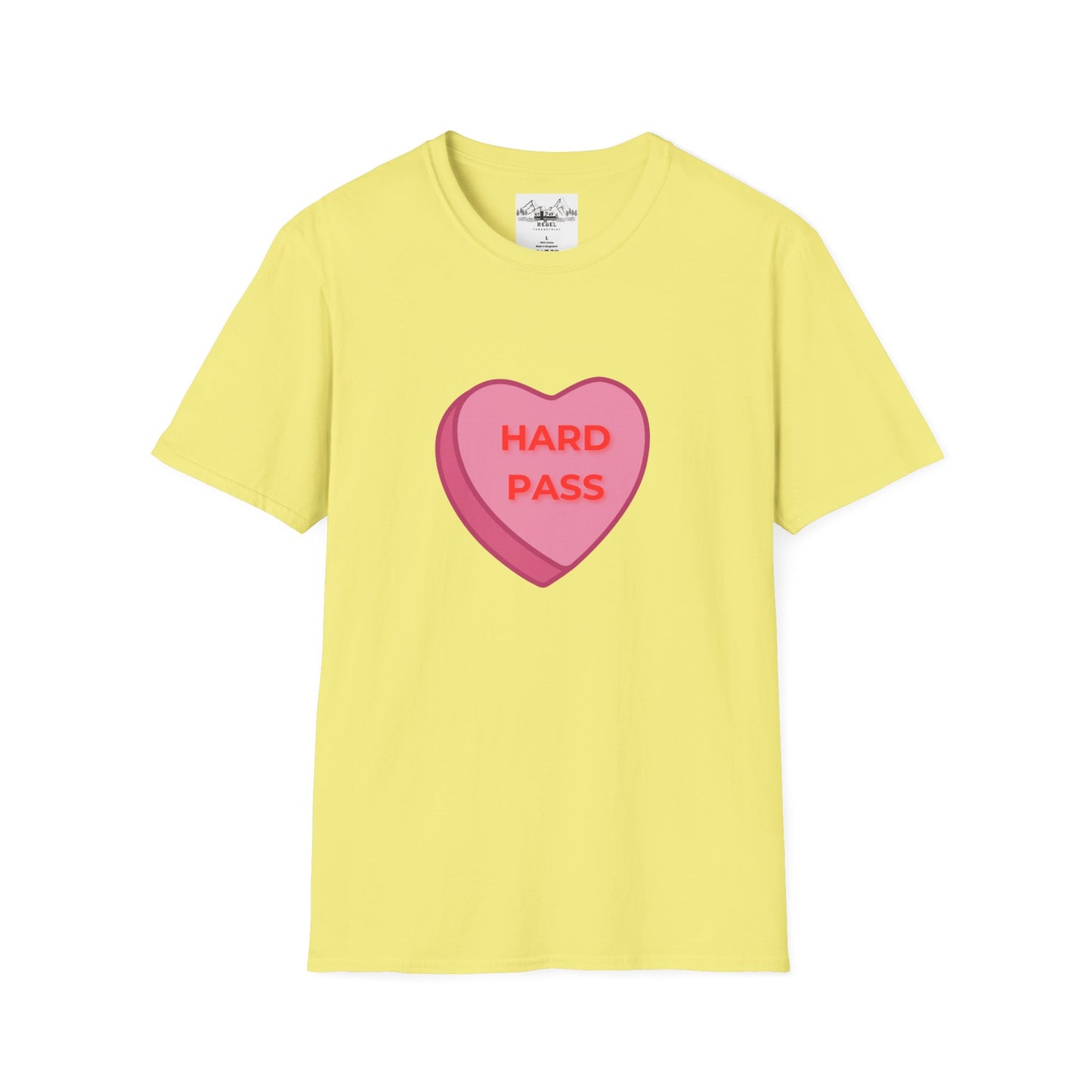 Hard Pass Candy Heart Crew Neck Tee
